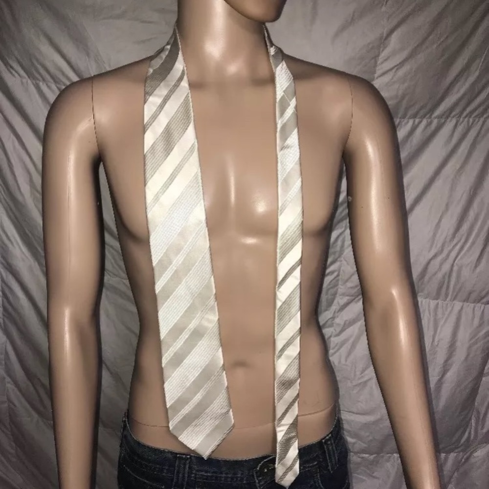 Donald J. Trump Signature White Silk Tie